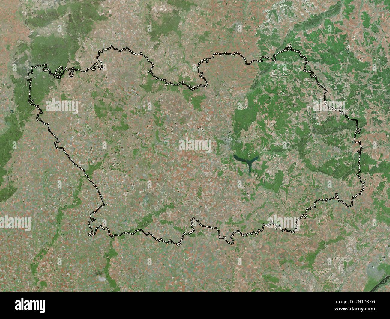 Penza, region of Russia. High resolution satellite map Stock Photo