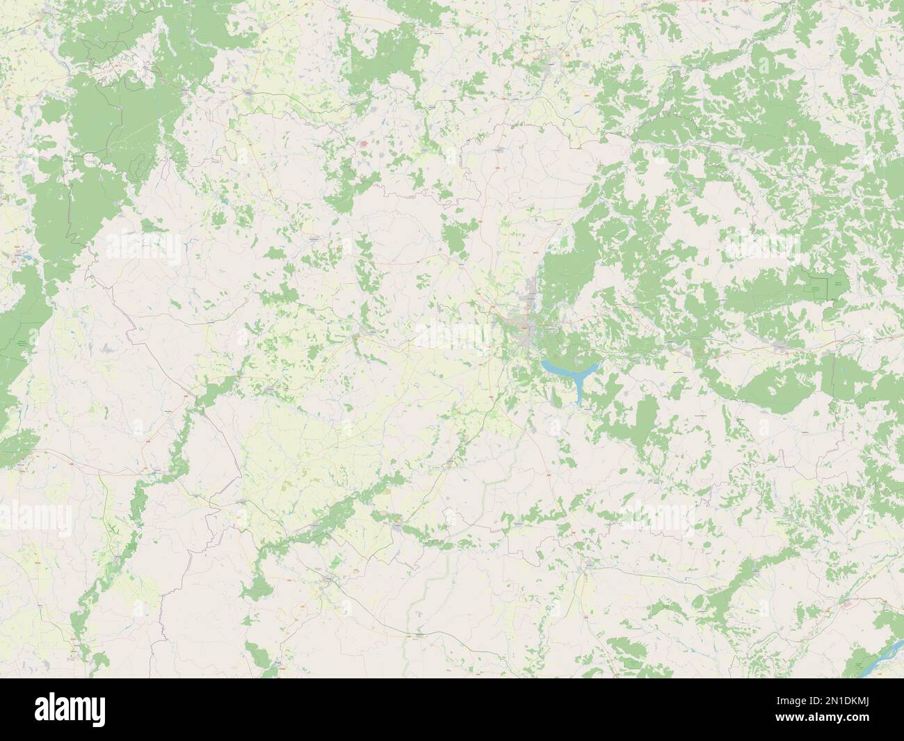 Penza, region of Russia. Open Street Map Stock Photo