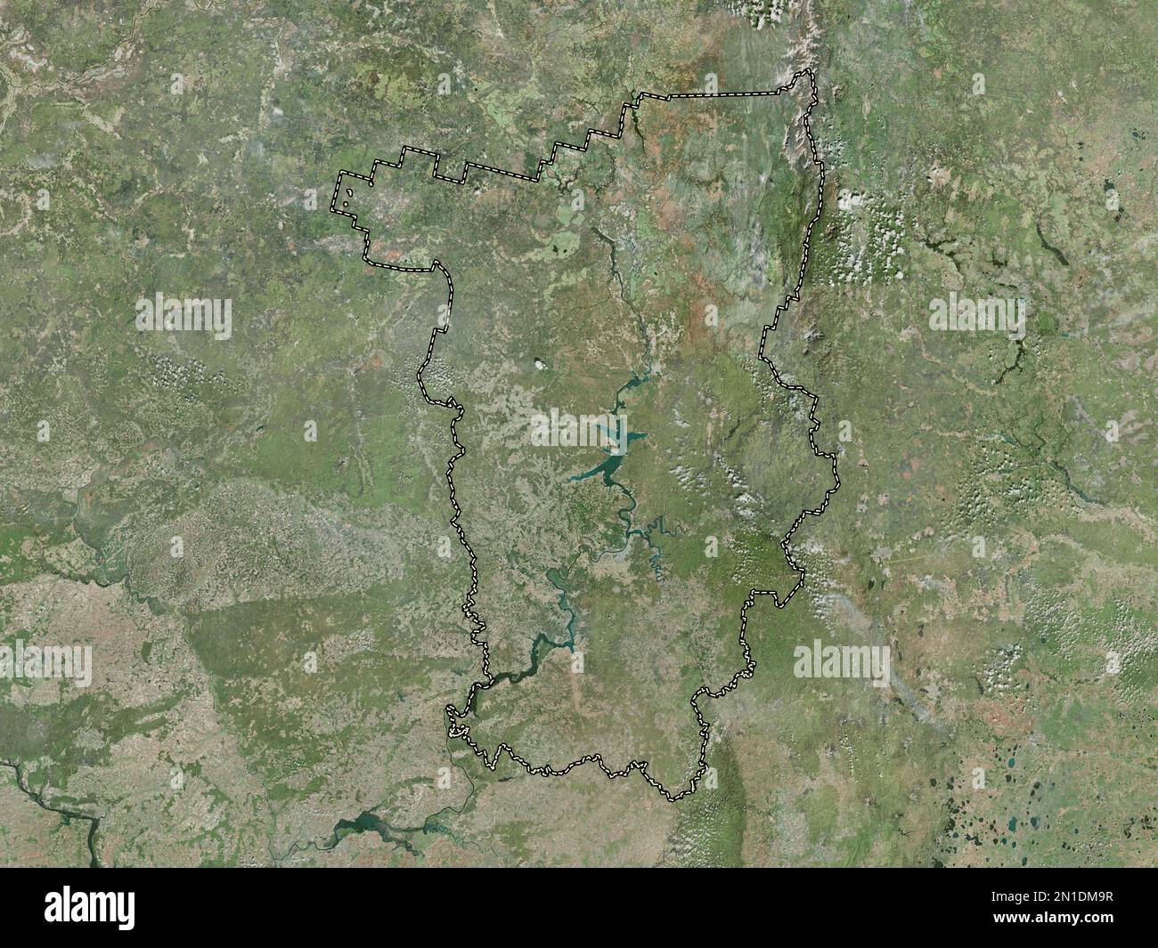 Perm', territory of Russia. High resolution satellite map Stock Photo