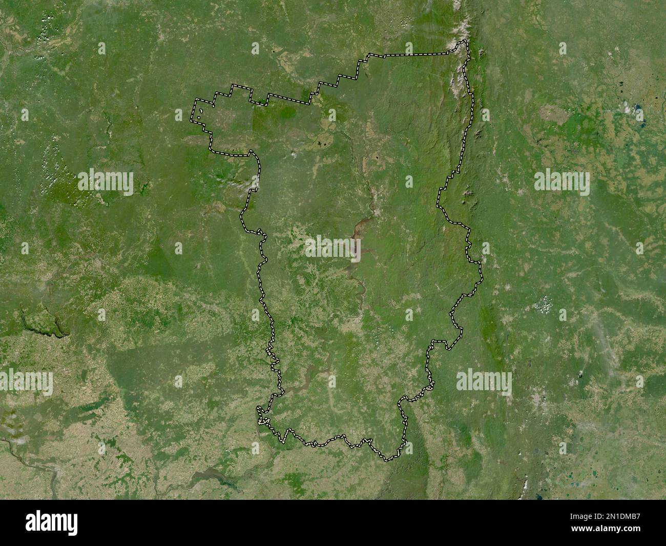 Perm', territory of Russia. Low resolution satellite map Stock Photo