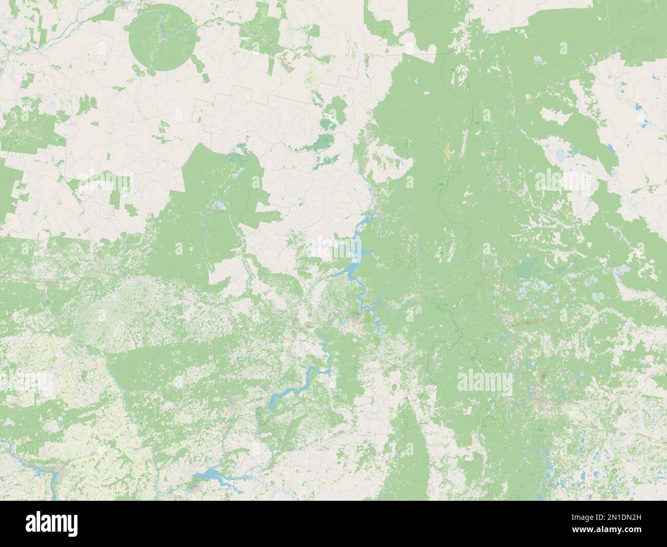 Perm', territory of Russia. Open Street Map Stock Photo