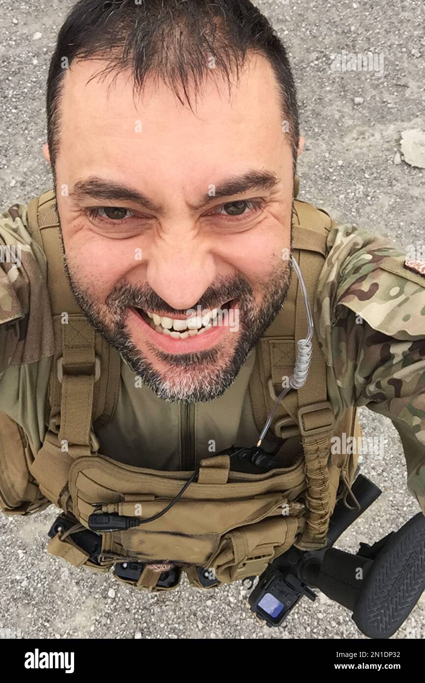 soldier selfie while he is fighting war Stock Photo Alamy