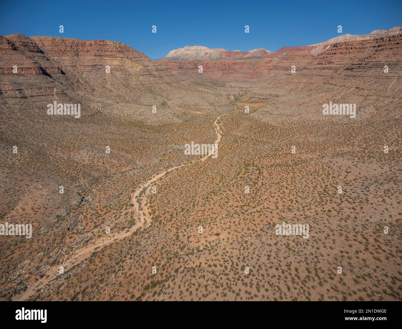 View from a flight out to the Bar 10 Ranch, North Rim of Grand Canyon National Park, Arizona, United States of America, North America Stock Photo