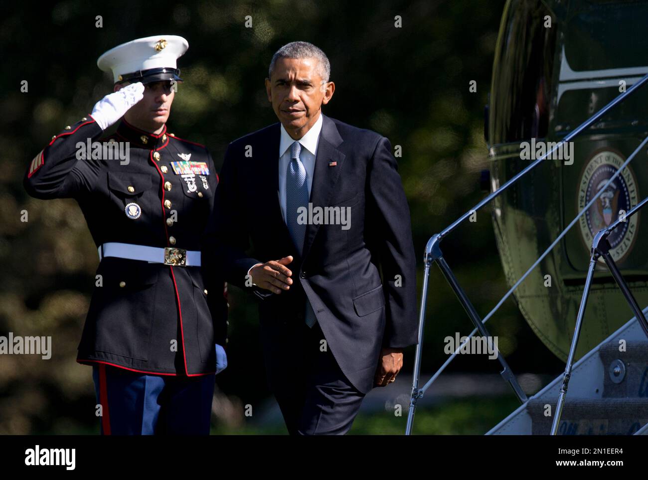 Obama Walter Reed President Barack Obama arrives back at the White House in Washington ...