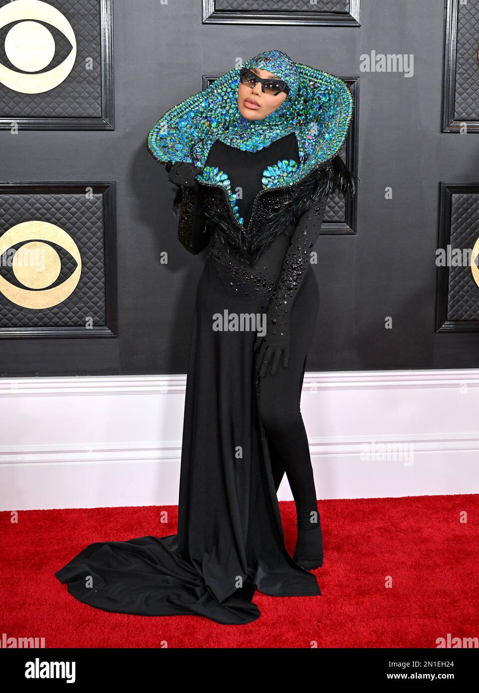 Los Angeles, USA. 05th Feb, 2023. Dencia arriving to the 65th GRAMMY Awards held at Crypto.com Arena on February 5, 2023 in Los Angeles, CA. Credit: AFF/Alamy Live News Stock Photo