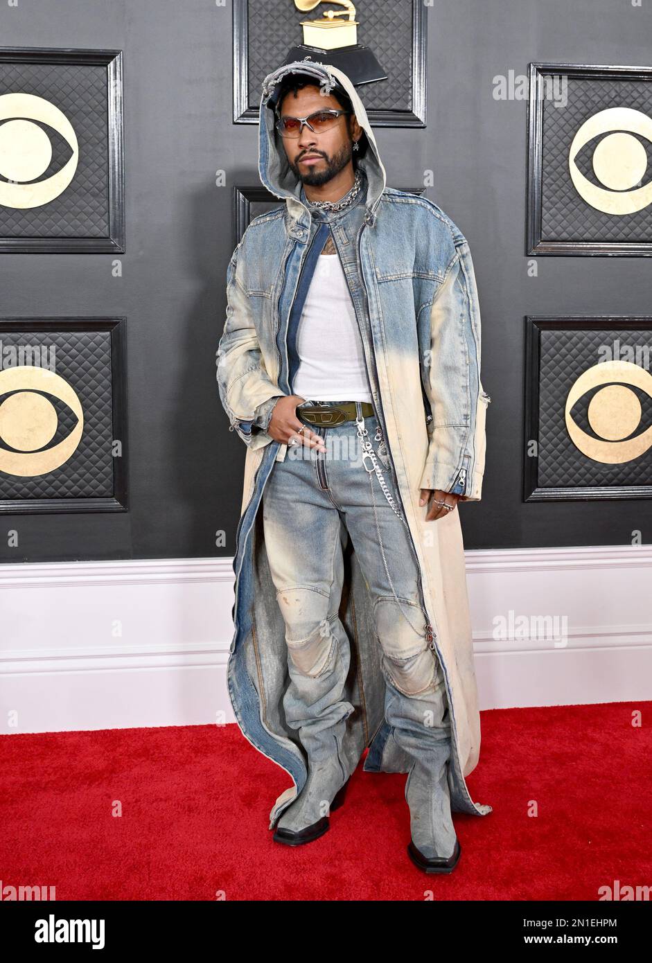 Los Angeles, USA. 05th Feb, 2023. Miguel arriving to the 65th GRAMMY Awards held at Crypto.com Arena on February 5, 2023 in Los Angeles, CA. Credit: AFF/Alamy Live News Stock Photo