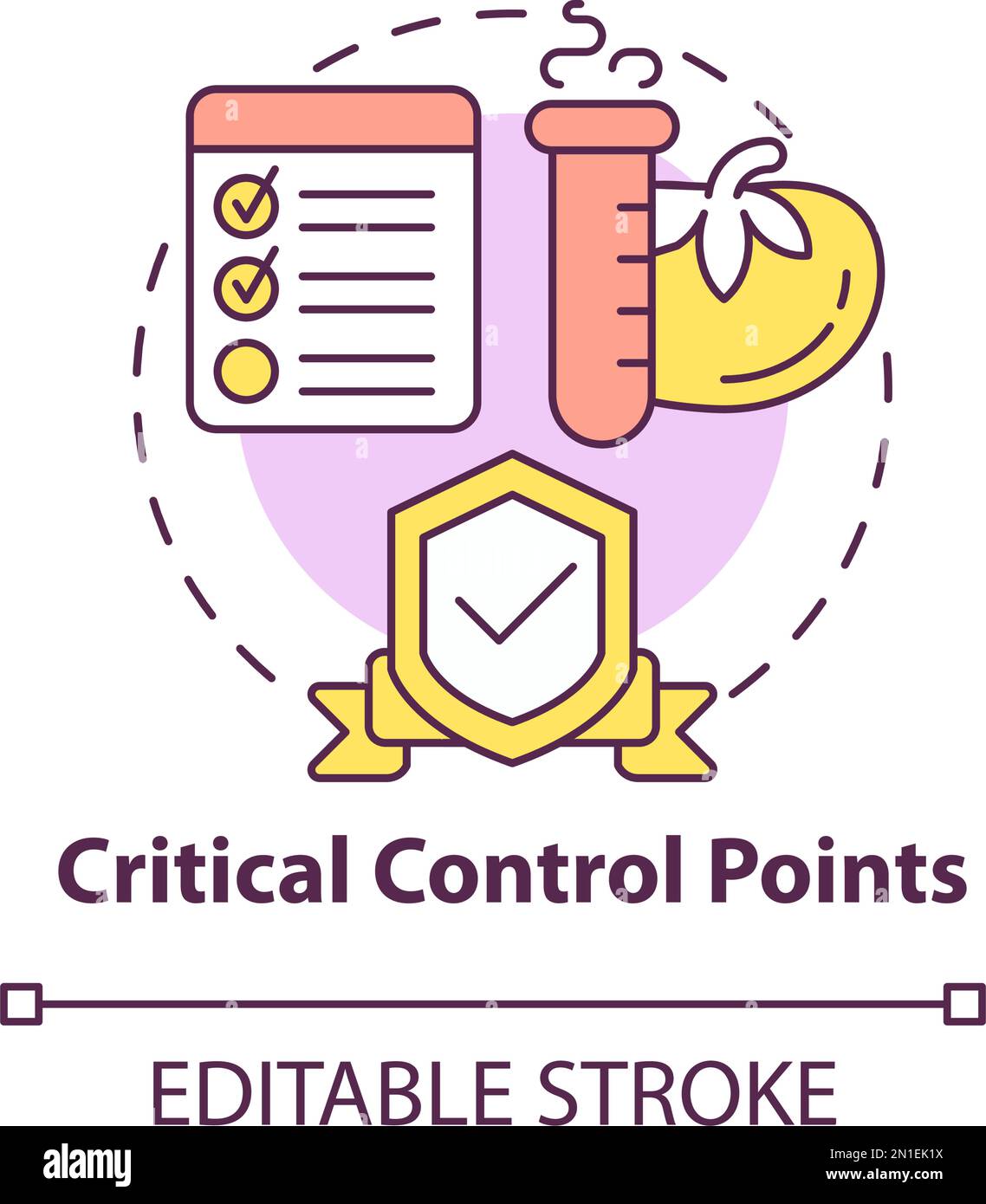 Critical Control Points Concept Icon Stock Vector Image & Art - Alamy