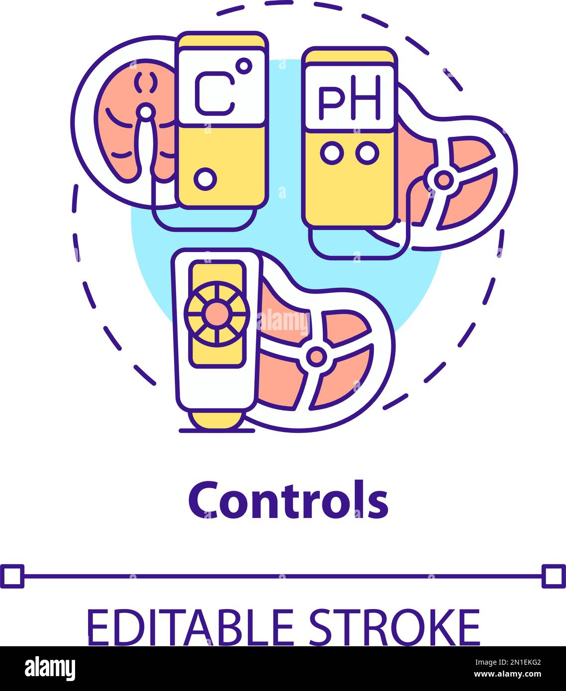 Controls concept icon Stock Vector Image & Art - Alamy
