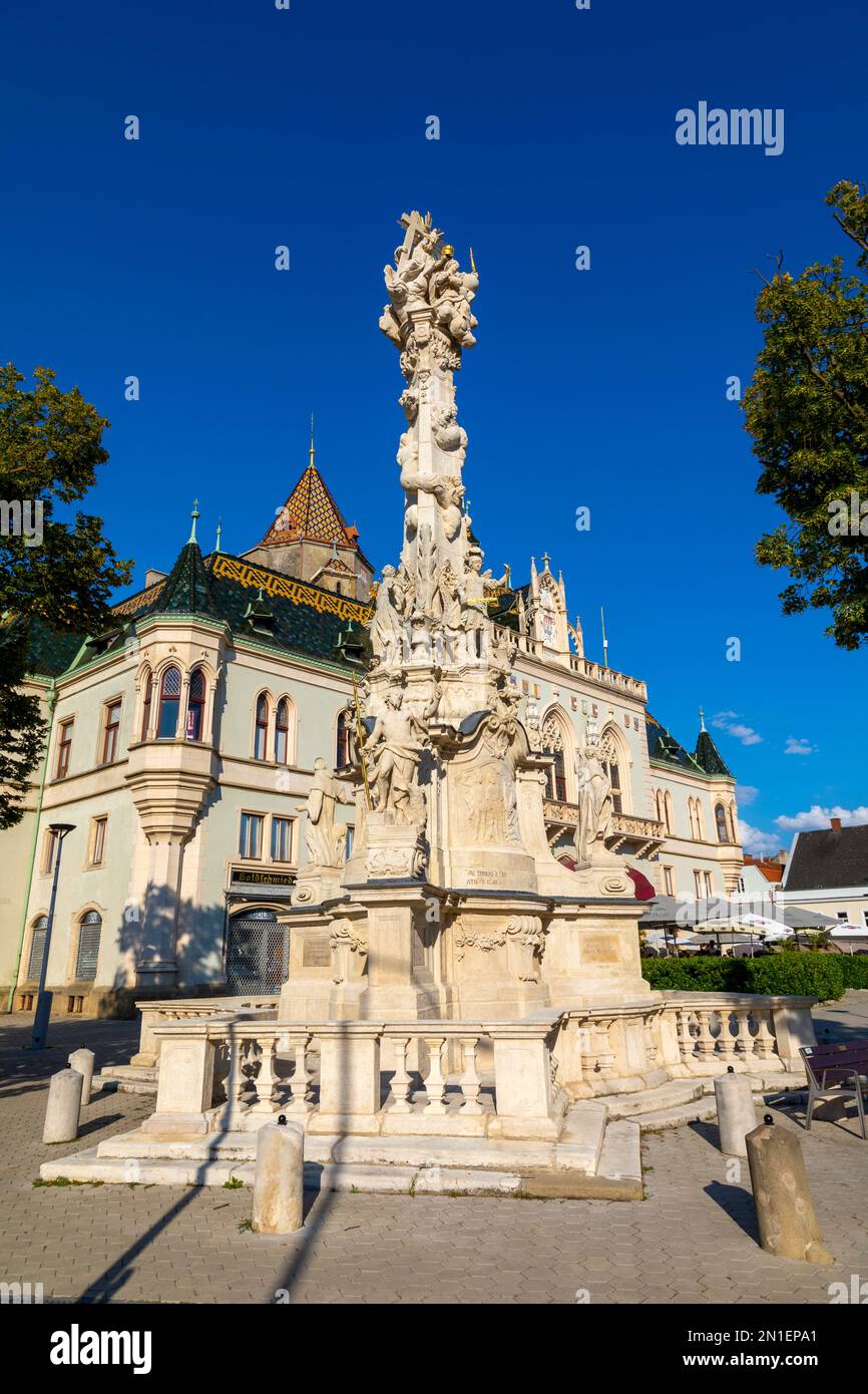 Plague Column (Pestsaule), Korneuburg, Lower Austria, Austria, Europe Stock Photo