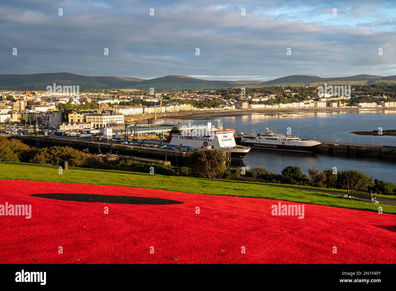 Douglas Bay and harbour, Douglas, Isle of Man, Europe Stock Photo Alamy