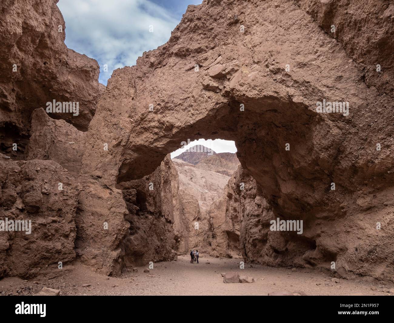 A view of Natural Bridge Canyon in Death Valley National Park, California, United States of America, North America Stock Photo