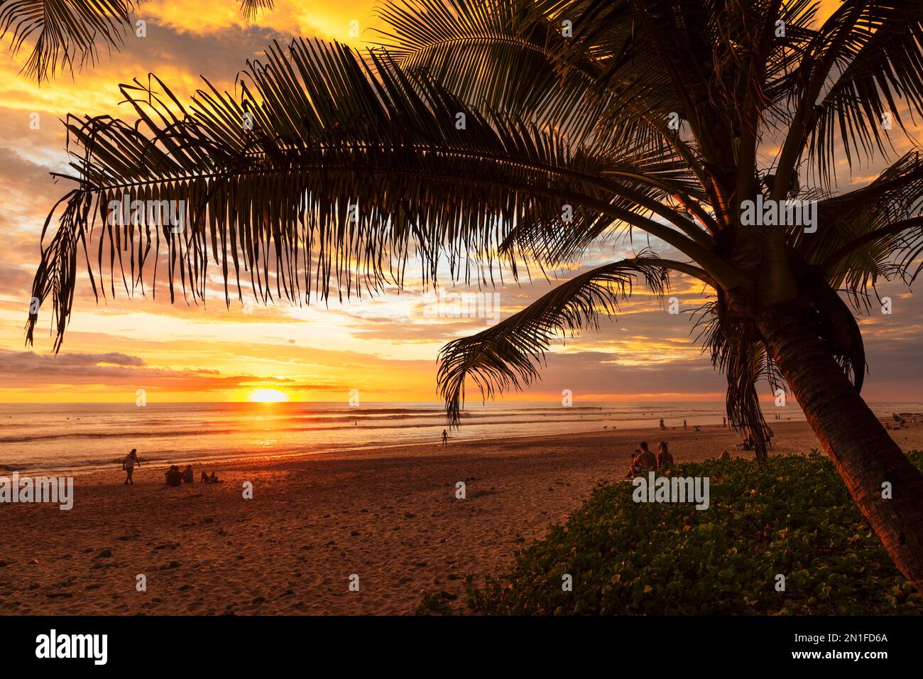 Playa Santa Teresa, Peninsula de Nicoya, Guanacaste, Costa Rica, Central America Stock Photo