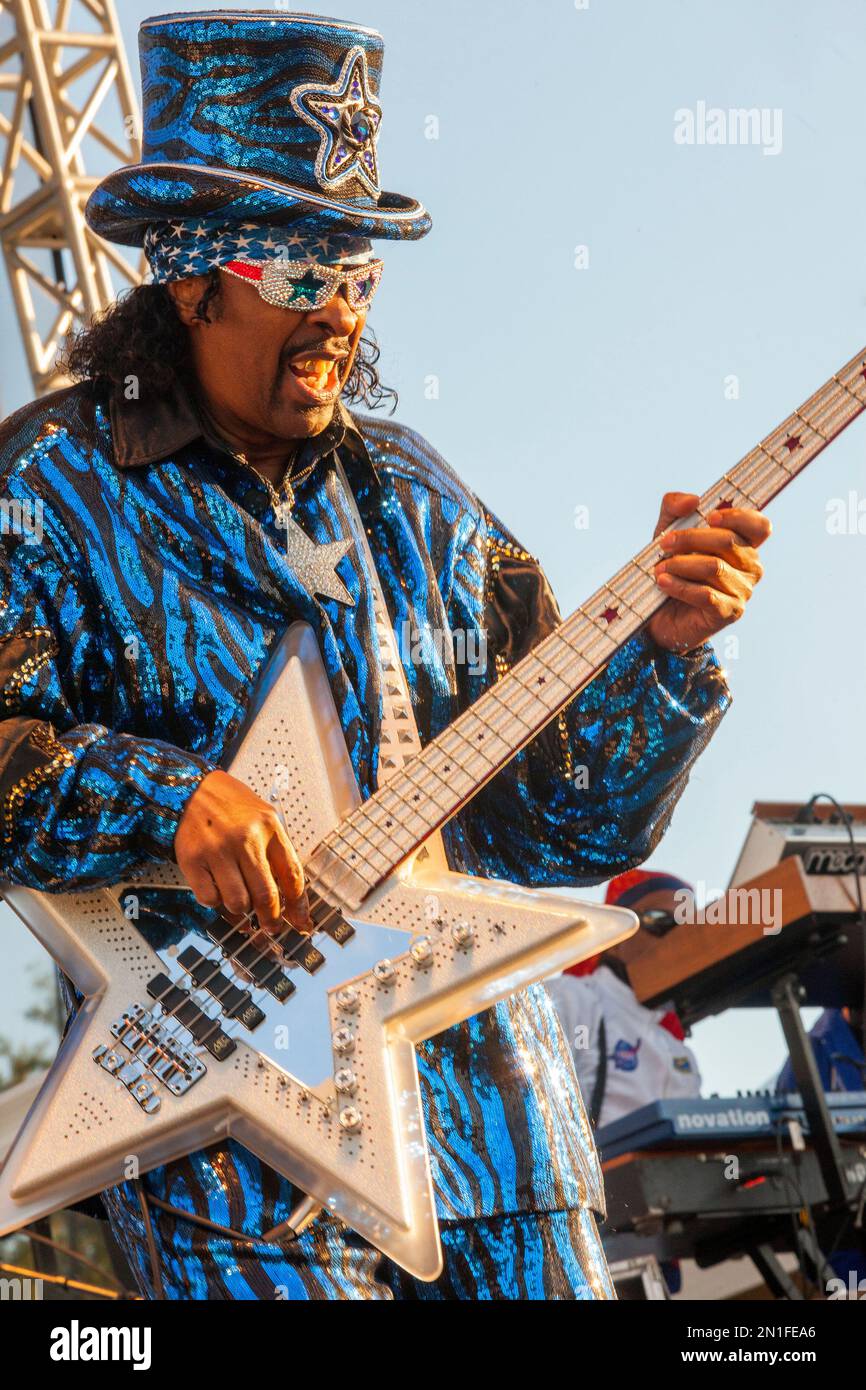 Bootsy Collins performs with the Bootsy Collins' Rubber Band at Riot Fest & Carnival in Douglas