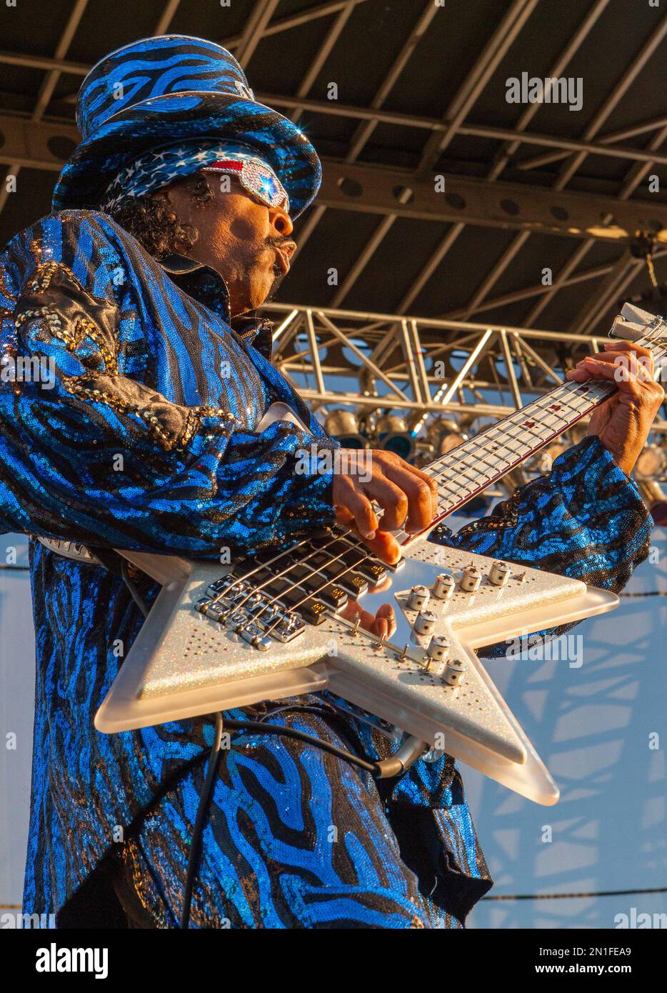 Bootsy Collins performs with the Bootsy Collins' Rubber Band at Riot