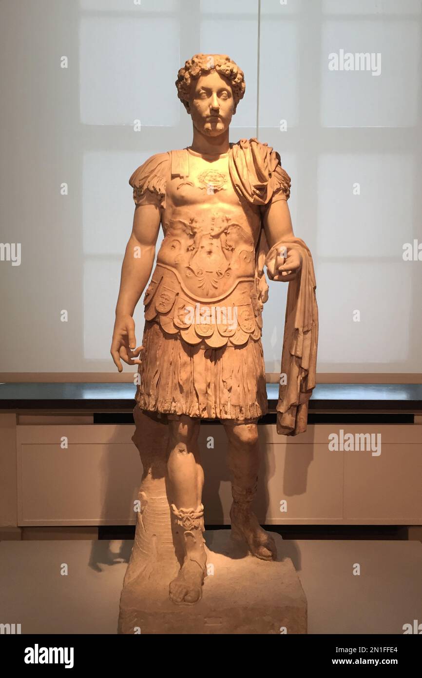 Statue of Marcus Aurelius Altes Museum Stock Photo