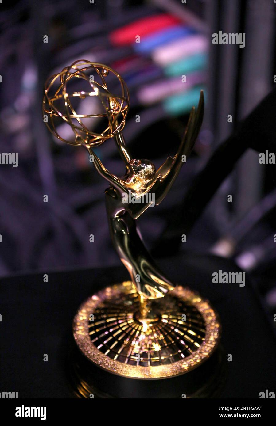EXCLUSIVE An Emmy Statuette is seen at the Television Academy #39 s EXCLUSIVE An Emmy Statuette is seen at the Television Academy #39 s
