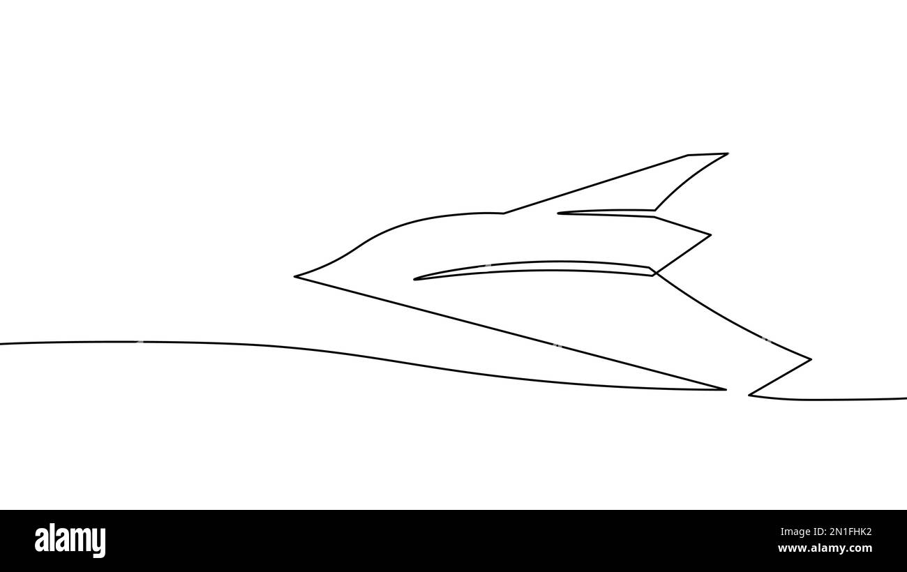 One continuous line combat drone low poly concept. Unmanned military aerial vehicle battlefield UAV target acquisition. War drone airplane army Stock Vector
