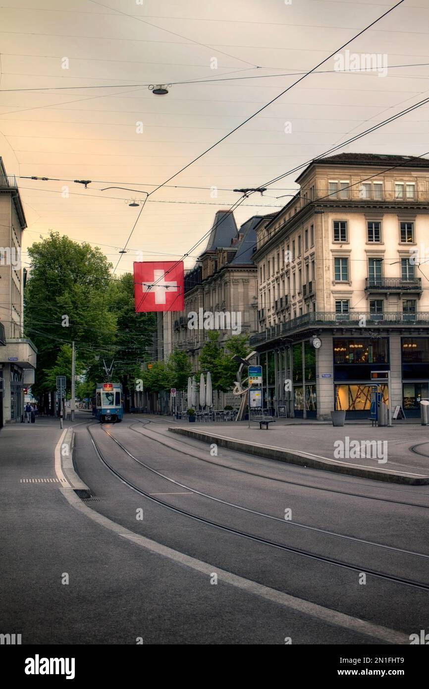 Street in Old Town Zurich, Switzerland Stock Photo - Alamy
