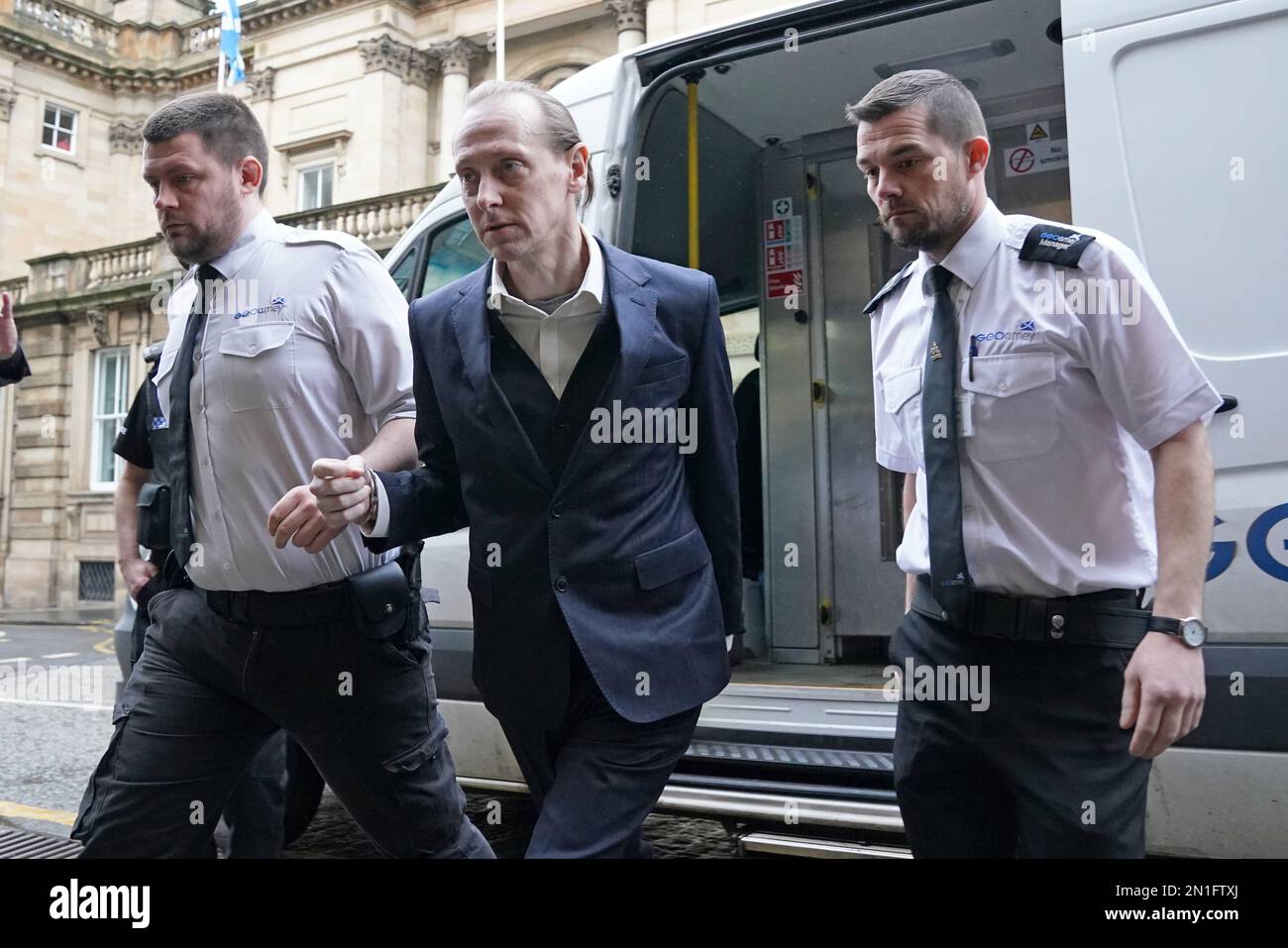 Previously Unissued Photo Dated 020223 Of Andrew Innes Arriving At Edinburgh High Court Where 