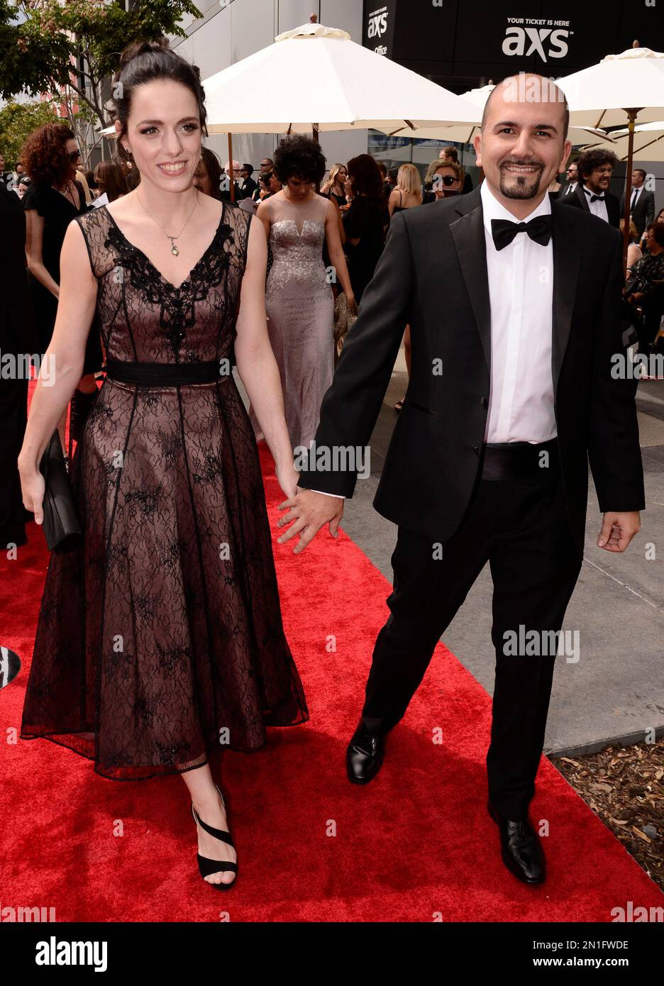 Maurizio Malagnini, right, arrives at the Television Academy's Creative ...