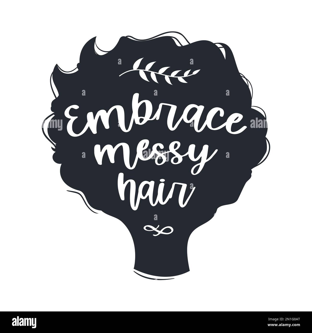 Messy hair vector quotes. Vector illustration Stock Vector Image & Art