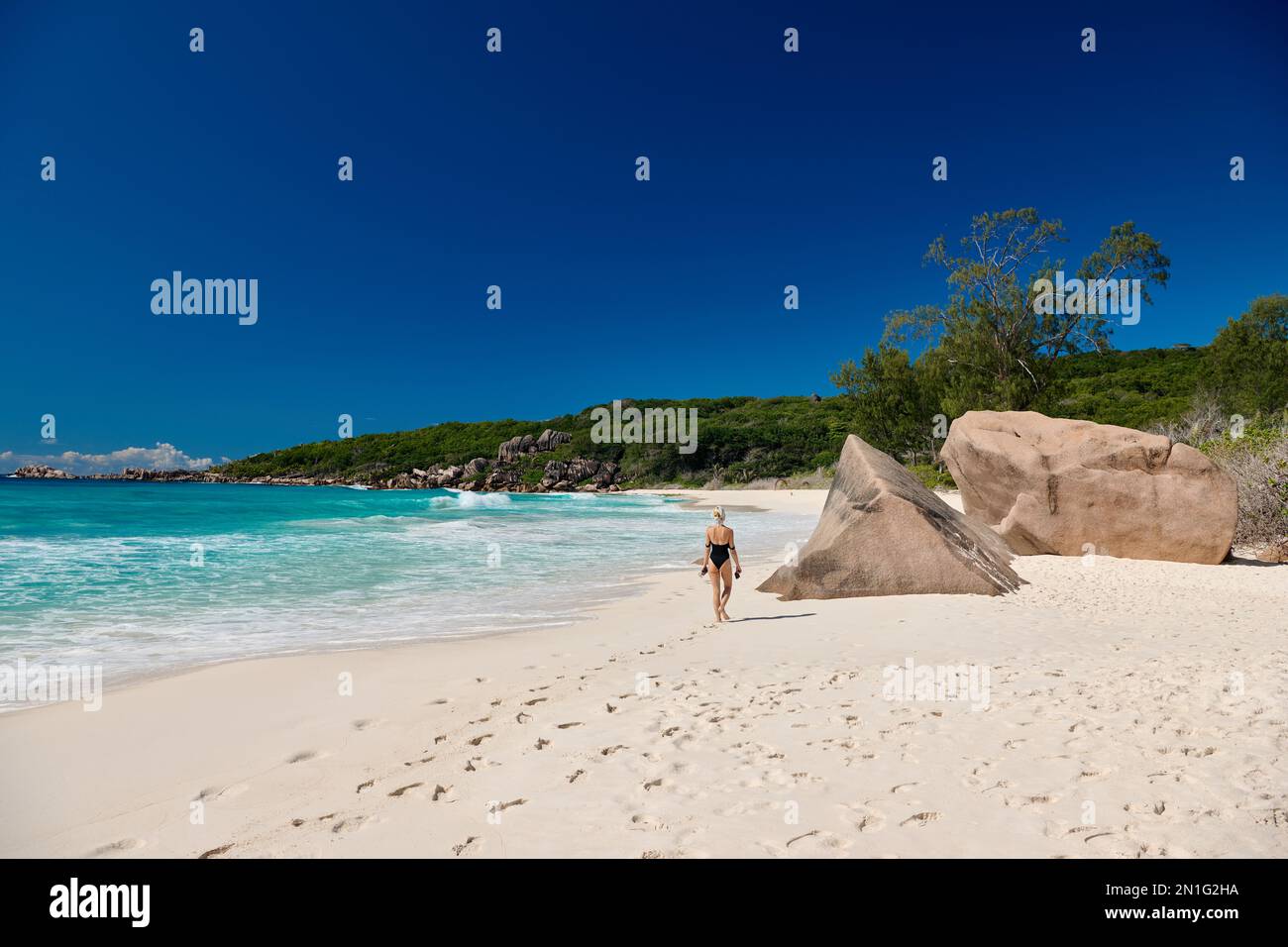 Grand Anse, La Digue, Seychelles Stock Photo