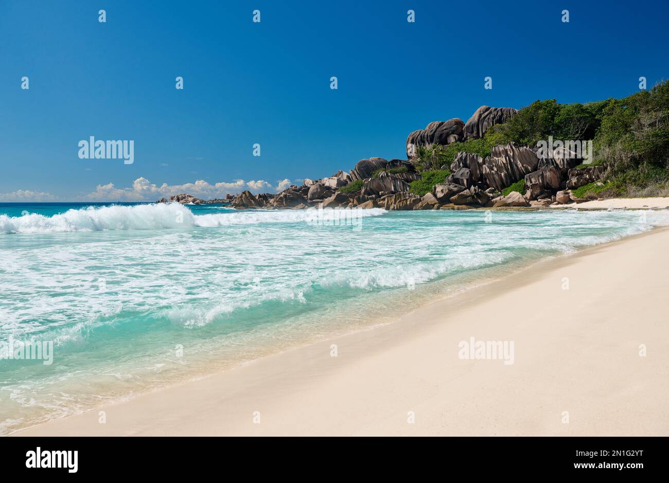 Grand Anse, La Digue, Seychelles Stock Photo
