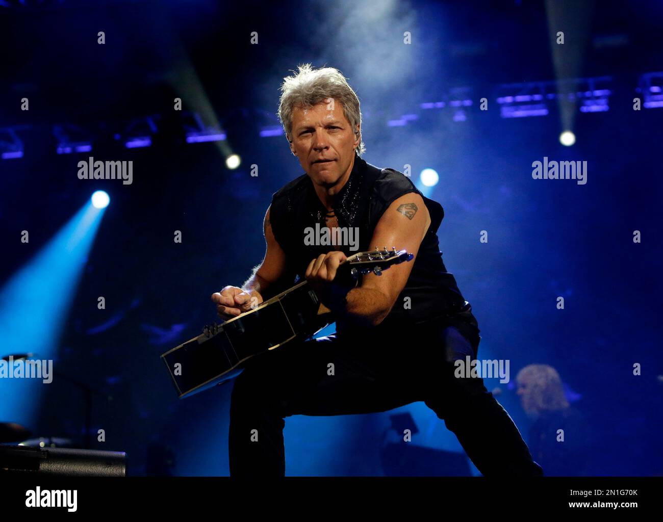 Bon Jovi's lead singer Jon Bon Jovi performs during their "Bon Jovi ...