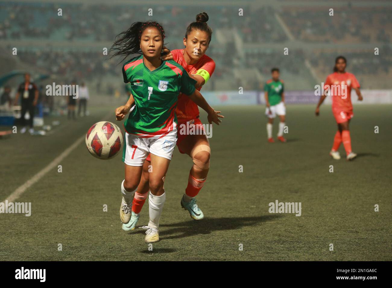 SAFF U-20 Women’s Championship fixture match between Bangladesh and