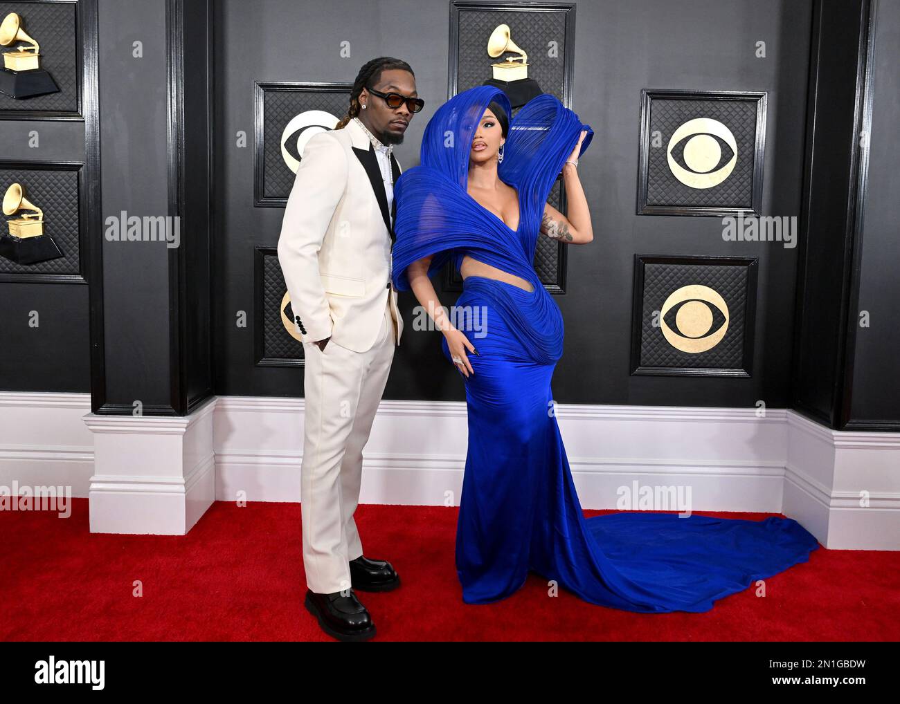 Los Angeles, USA. 05th Feb, 2023. Offset and Cardi B arriving to the 65th  GRAMMY Awards held at Crypto.com Arena on February 5, 2023 in Los Angeles,  CA. Credit: AFF/Alamy Live News