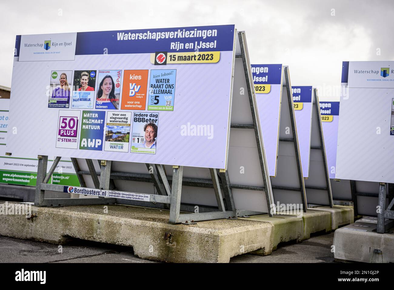 HOUSES - Election boards are ready for the upcoming Provincial Council elections. The elections will be held on March 15.ANP EMIEL MUIJDERMAN netherlands out - belgium out Stock Photo
