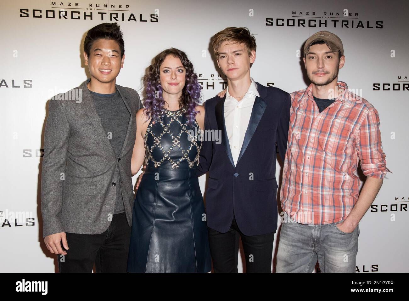 Dylan O'Brien, Kaya Scodelario, Dexter Darden, and Thomas Brodie