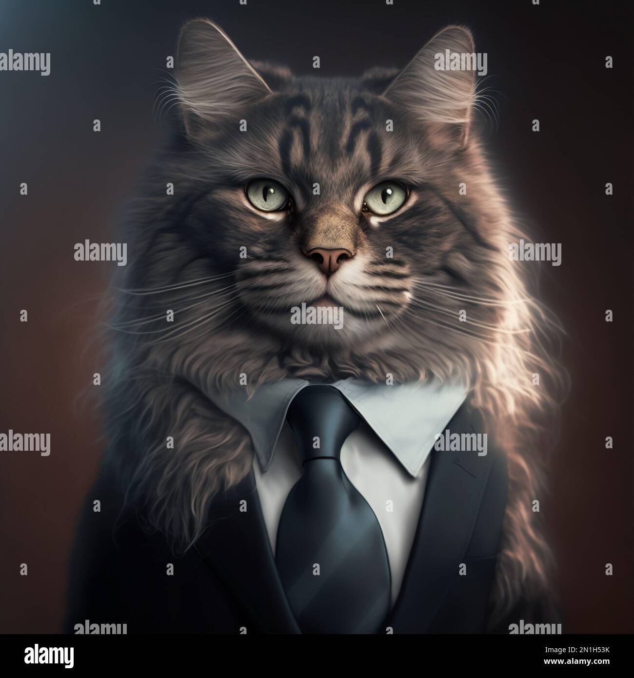 Portrait of a dog dressed in a formal business suit generative ai Stock ...