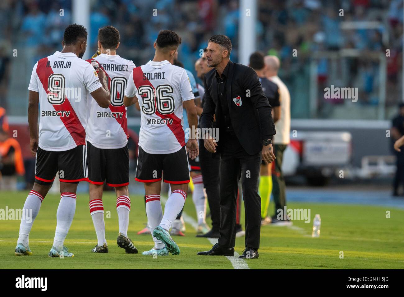 Argentina, Cordoba, 04 February 2023: Martín Demichelis of River Plate during the Torneo Binance 2023 of Argentine Liga Profesional match between Belg Stock Photo