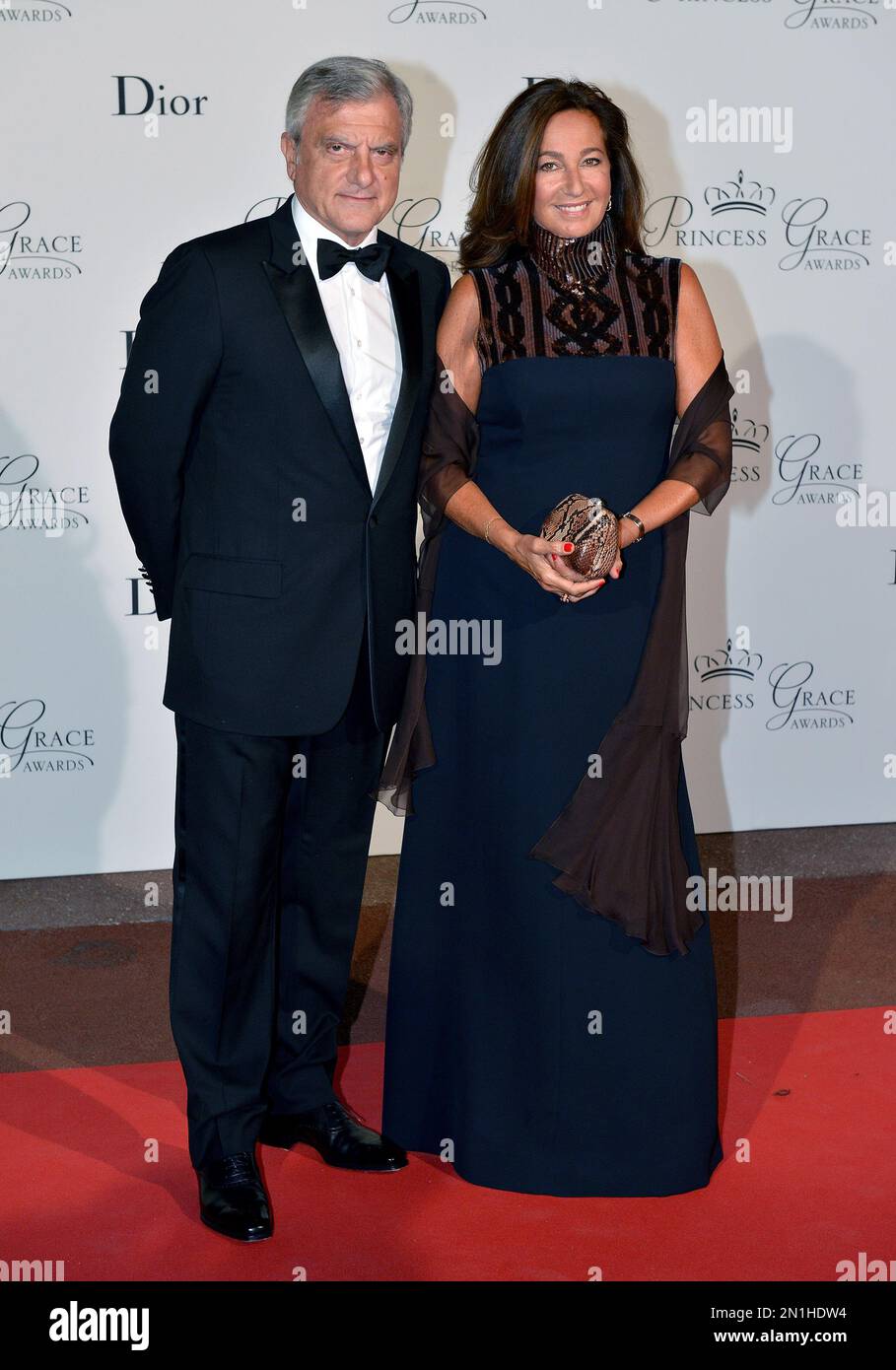 CEO of French Christian Dior Couture Sidney Toledano left and