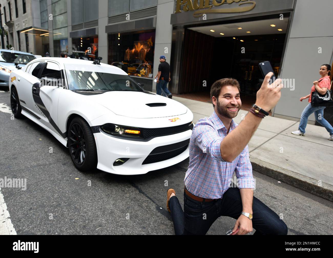 IMAGE DISTRIBUTED FOR MATTEL Fred Fontes Gerards takes a selfie after