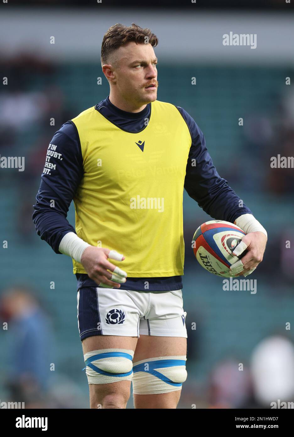 Matt Fagerson of Scotland during the Guinness Six Nations Calcutta Cup match between England and Scotland at Twickenham Stadium in London, Britain, 04 Stock Photo