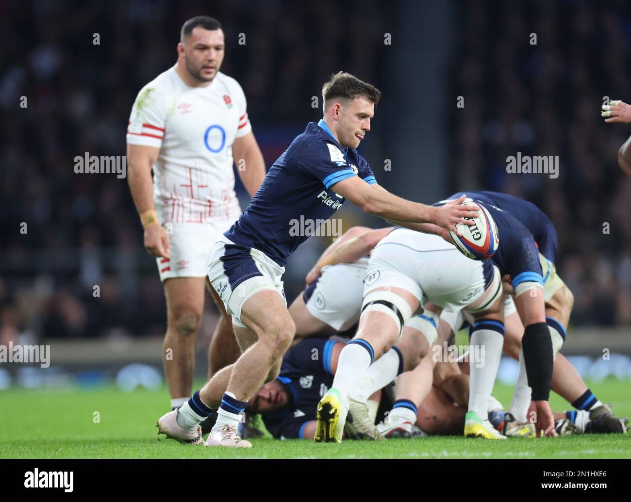 Ben White of Scotland during the Guinness Six Nations Calcutta Cup match between England and Scotland at Twickenham Stadium in London, Britain, 04th F Stock Photo