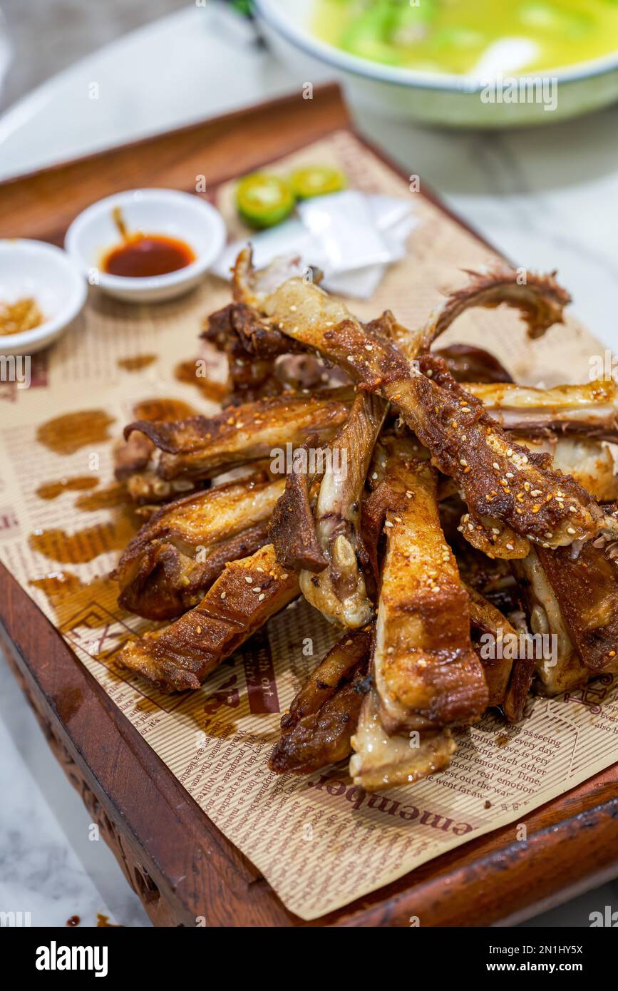 A crispy Xinjiang grilled lamb chops Stock Photo Alamy