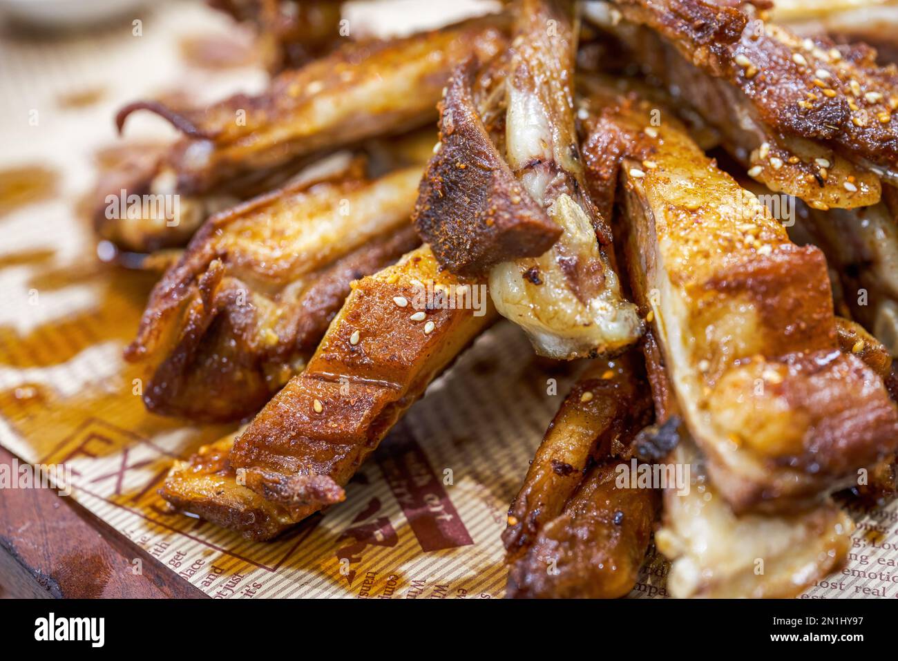 A crispy Xinjiang grilled lamb chops Stock Photo Alamy
