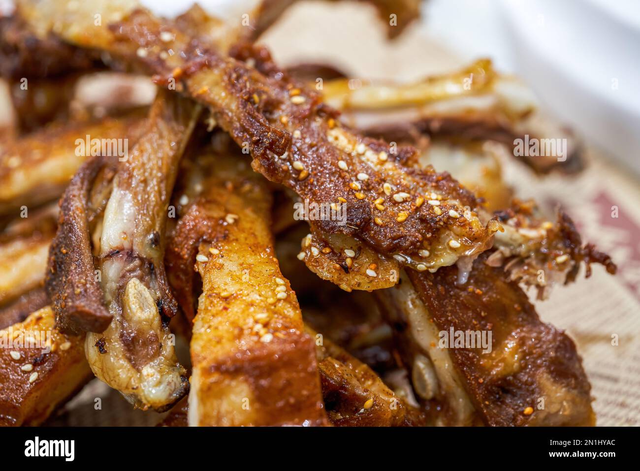 A crispy Xinjiang grilled lamb chops Stock Photo Alamy