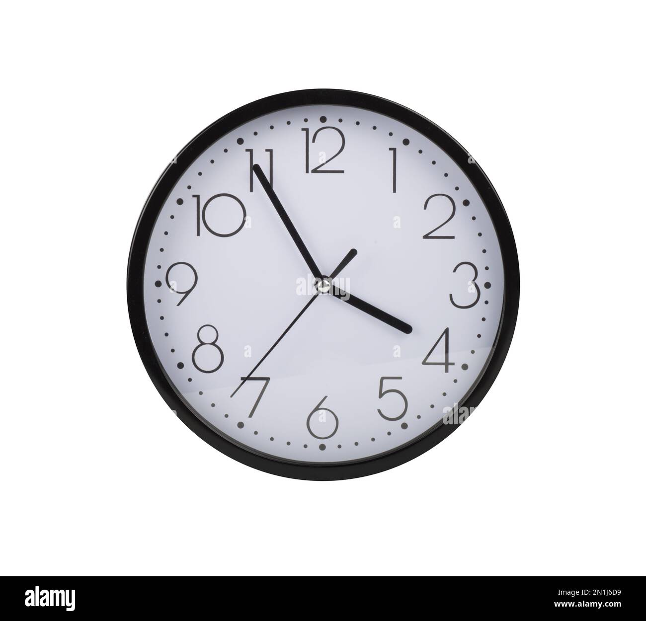 Black and vintage clock with hands. concept of time Stock Photo Alamy