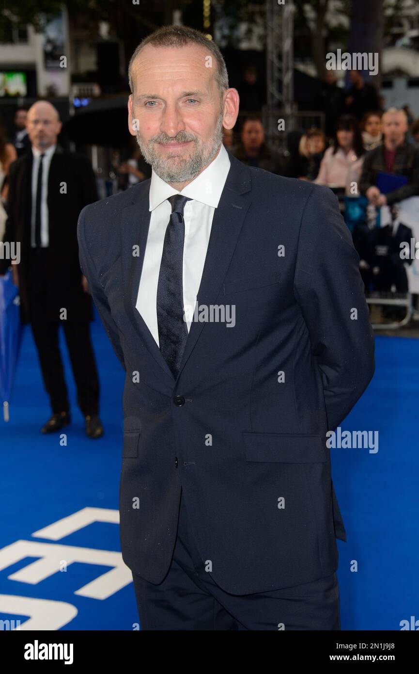Christopher Eccleston poses for photographers at the World Premiere for