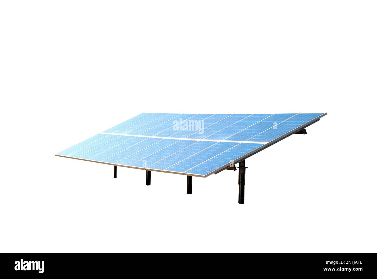 Renewable energy concept with solar panel technology Stock Photo