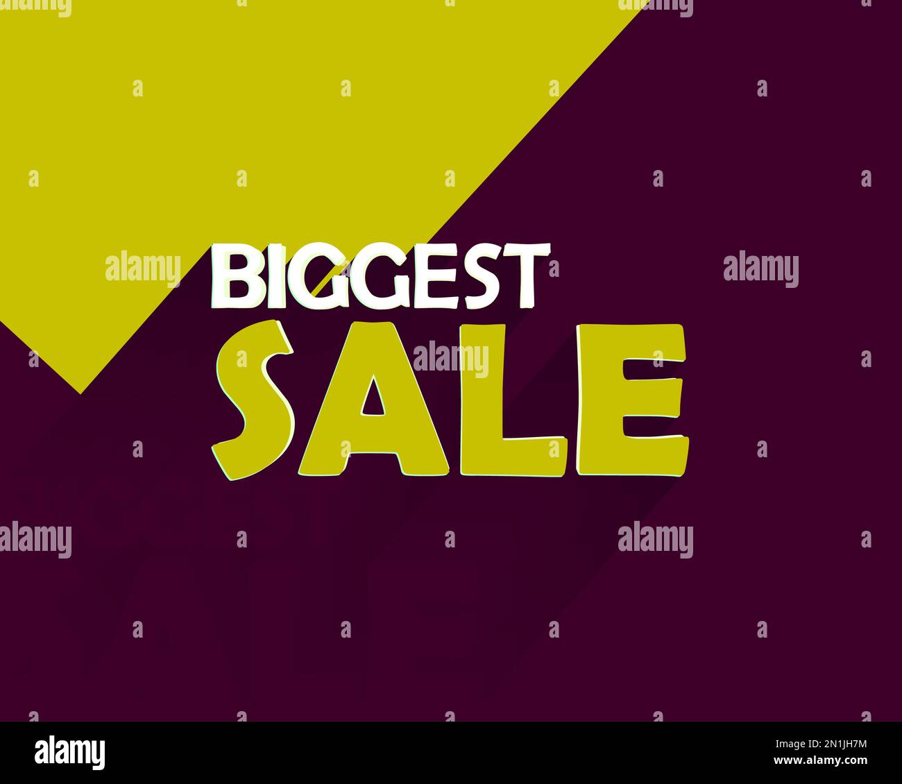 Biggest Mega Sale Offer background wallpaper poster banner Stock Photo