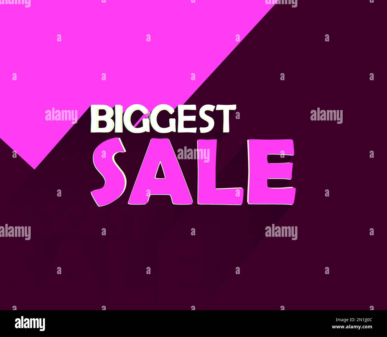 Biggest Mega Sale Offer background wallpaper poster banner Stock Photo