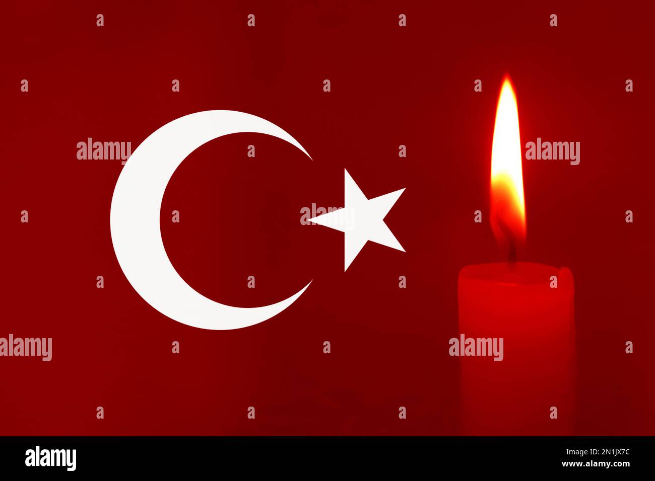 Turkey Earthquake, February 6, 2023. Mournful banner. The Epicenter of