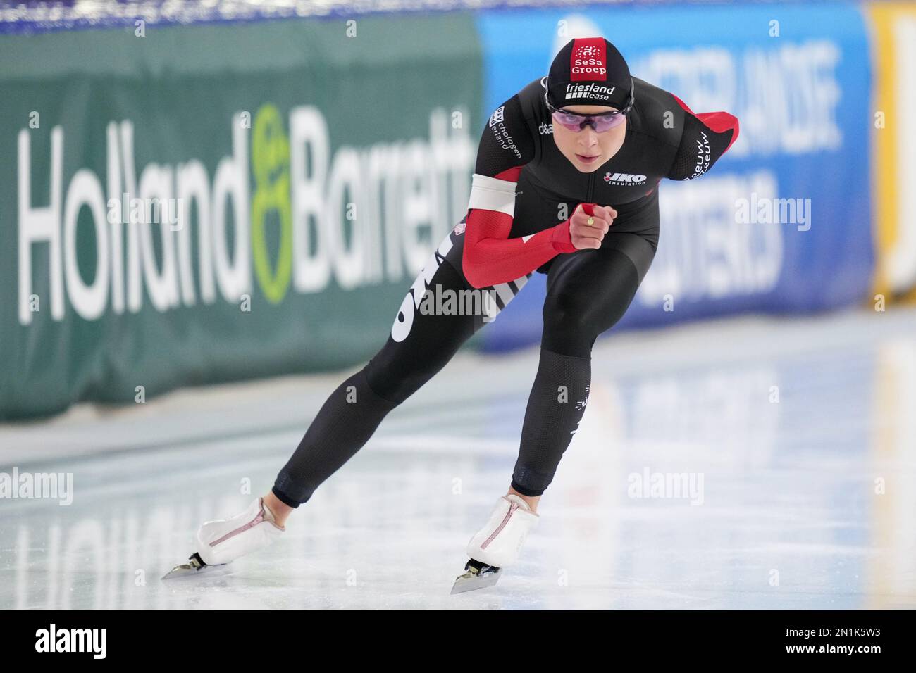 HEERENVEEN, NETHERLANDS - FEBRUARY 4: Joy Beune of Team IKO competing ...