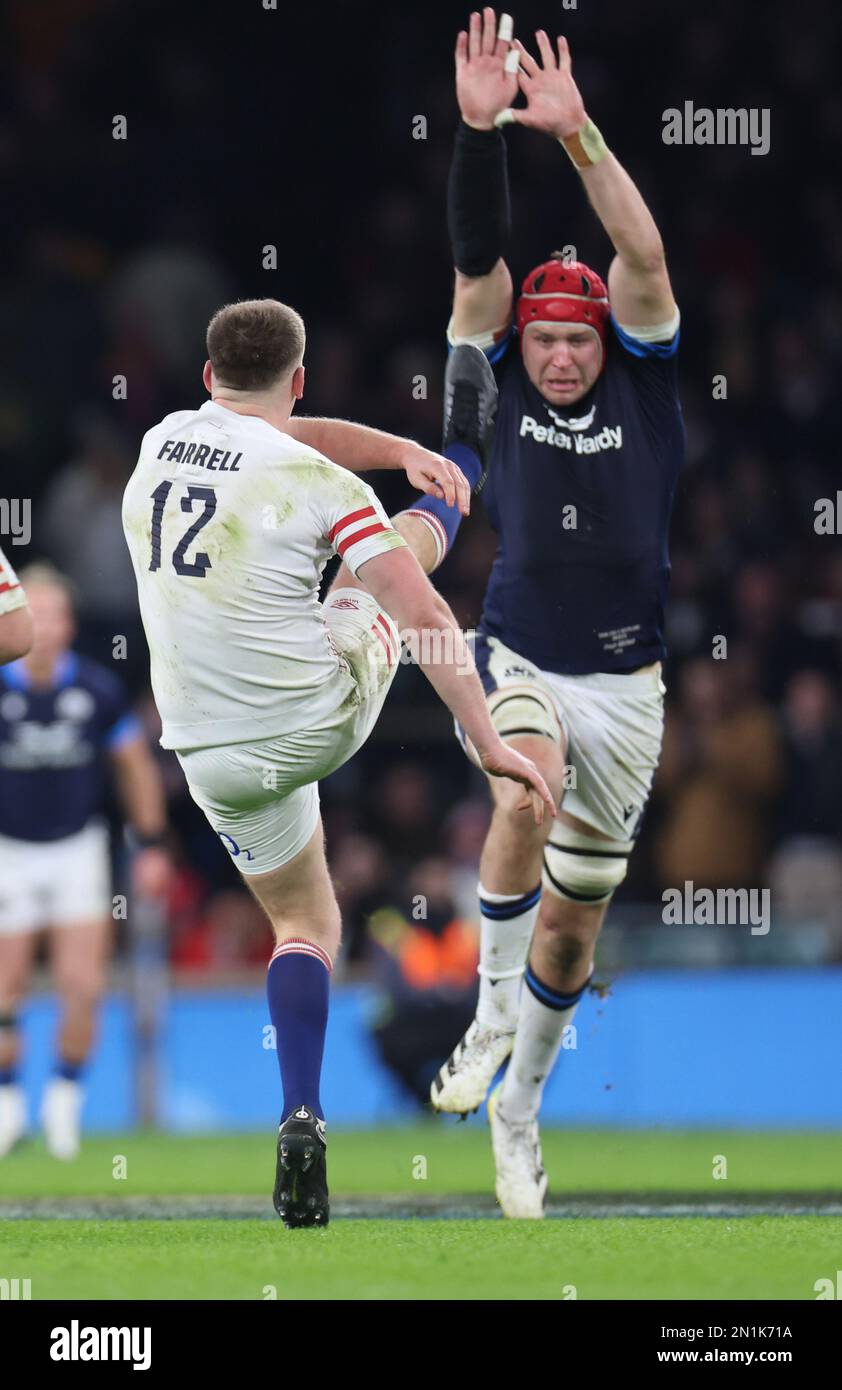 Grant Gilhurst of Scotland during the Guinness Six Nations Calcutta Cup match between England and Scotland at Twickenham Stadium in London, Britain, 0 Stock Photo
