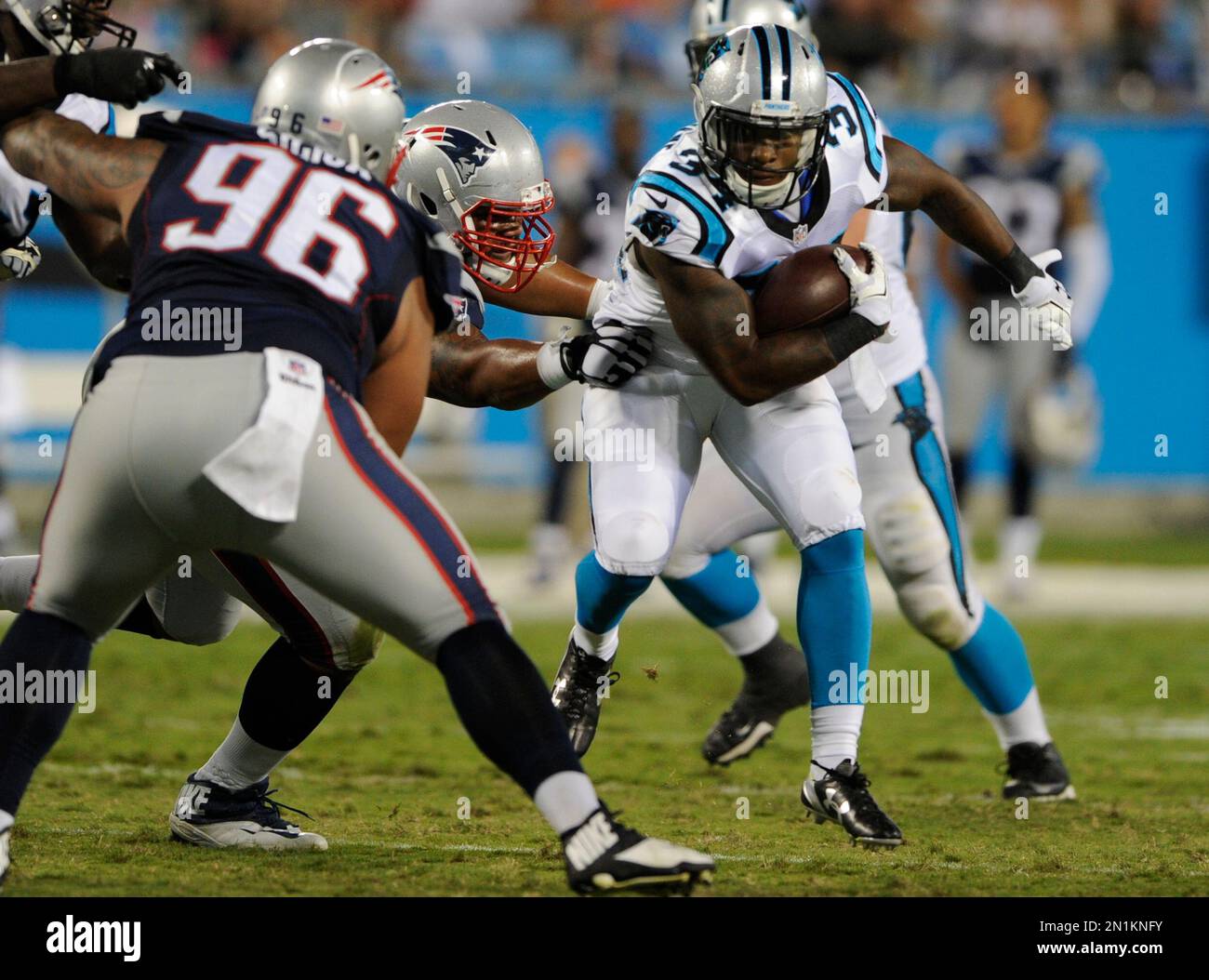 Carolina Panthers' Cameron Artis-Payne (34) runs as New England ...
